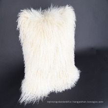 2018 Wholesale Latest Fahion Tibet Lamb Fur Wool Cushion